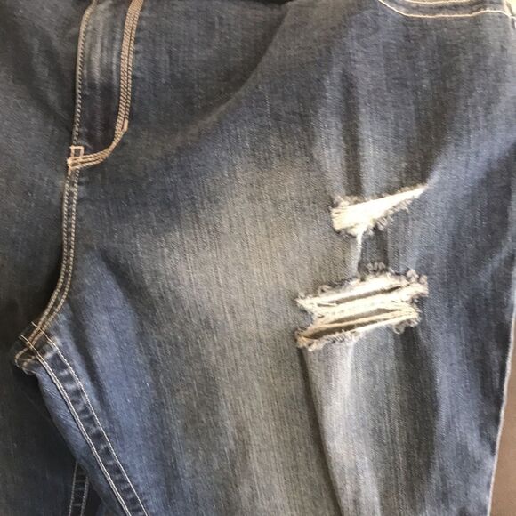 Lane Bryant Genius Fit Skinny Jeans Women‎ Plus 24 Destroyed Studded Back Pocket - Picture 8 of 12